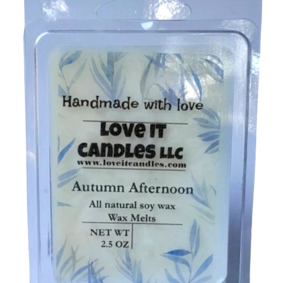 Fall Scented Soy Wax Melts Autumn Afternoon Heart Shape 2.5oz - Picture 2 of 4